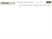 Tablet Screenshot of creativecoffins.co.uk